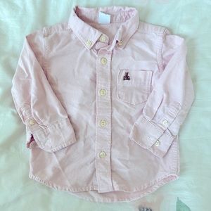 Baby Gap pink bear Oxford size 12-18 months